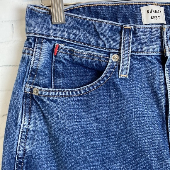 Aritza Sunday Best Jeans Size 8 90’s Bootcut Rigid Denim Everyday Elevated Basic - Picture 8 of 16